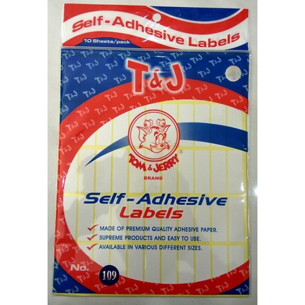 LABEL STIKER NO 109 TOM&JERRY 