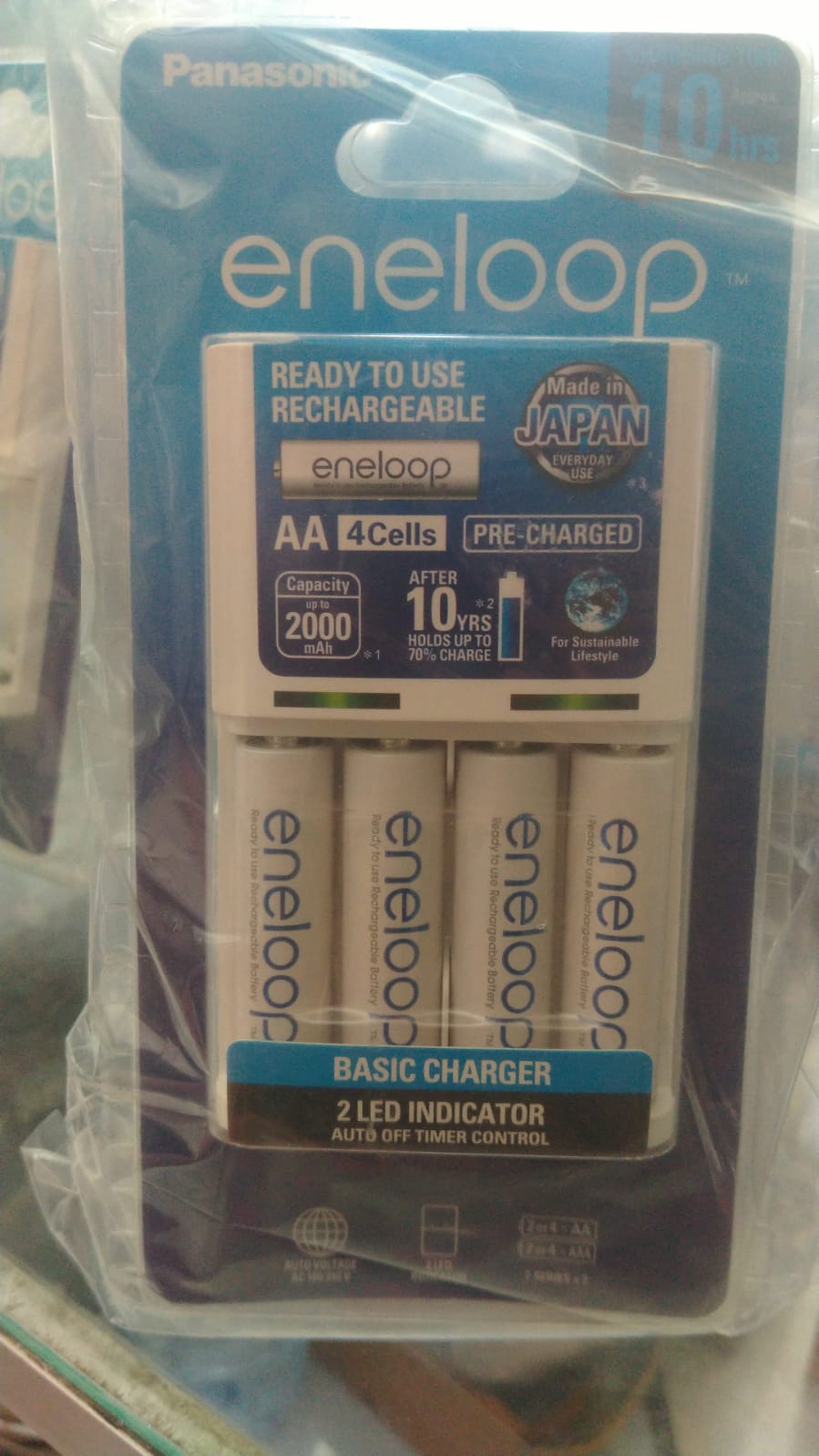 BATERAI AA ENELOOP DAN CHARGER 10jam (Tidak Otomatis)