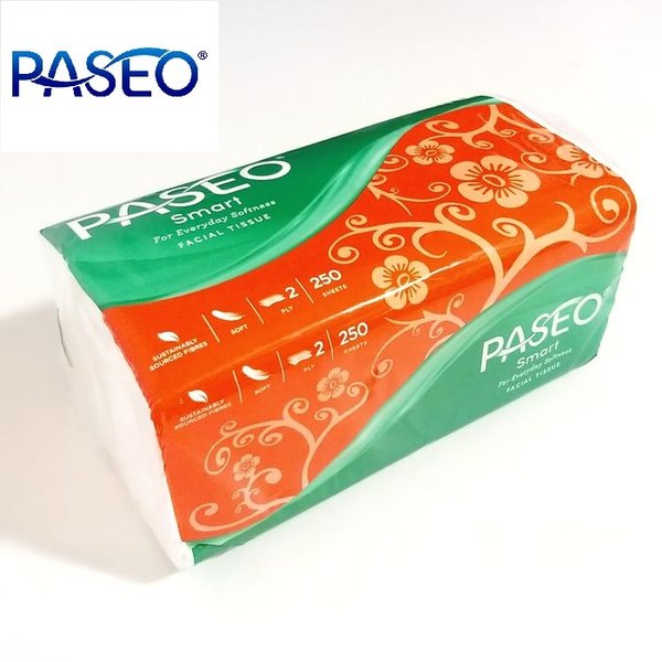 TISSU KOTAK 2ply 250 sheet PASEO SMART 